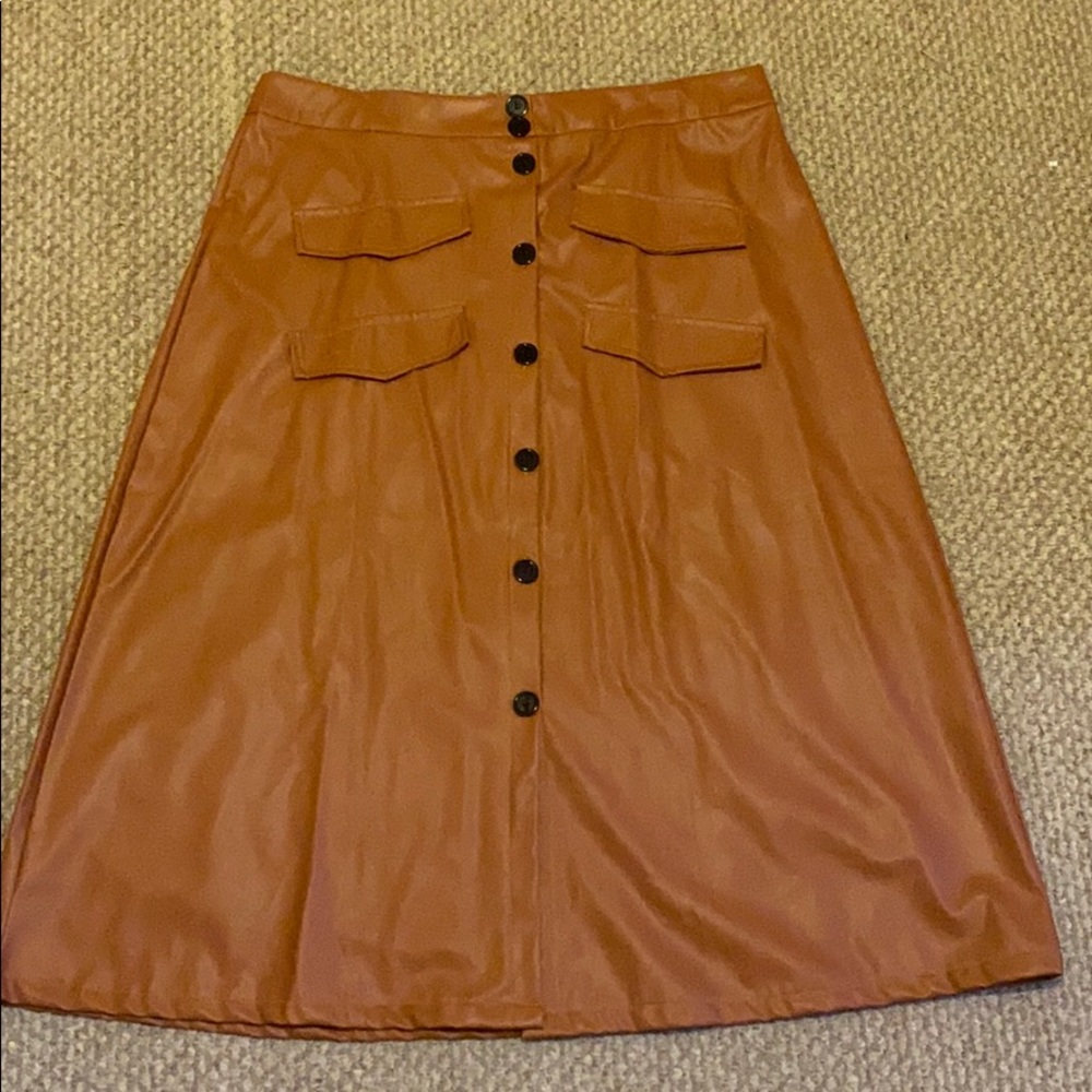 MISSLOOK faux leather skirt